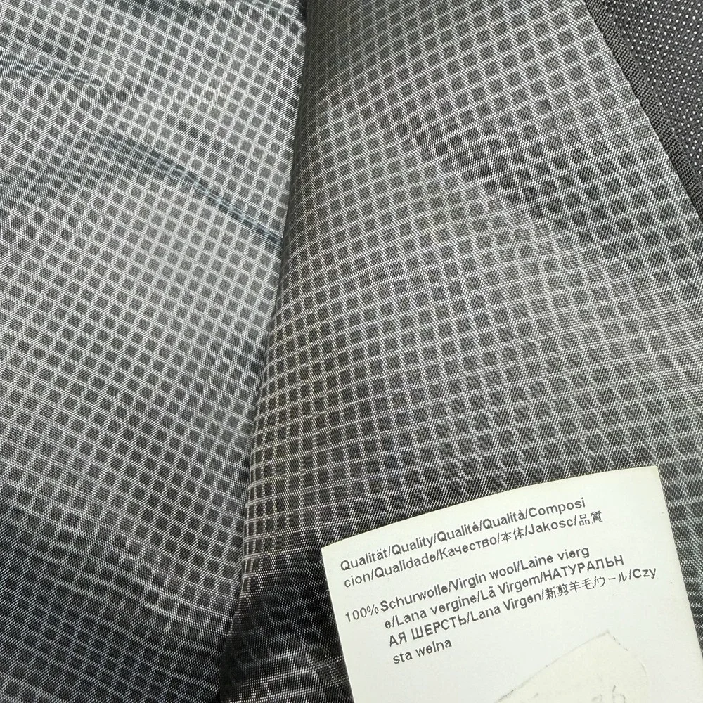 Hugo Boss Men's Super 120 100% Wool Birdseye Suit Gray Size 42R 36x32 - Picture 9 of 16